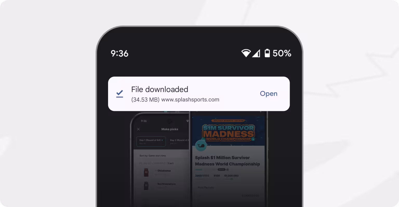 Download the Splash Sports app