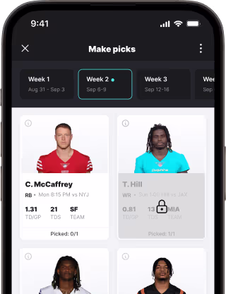 Mobile screen showing Player Use Limit with the player being locked to pick