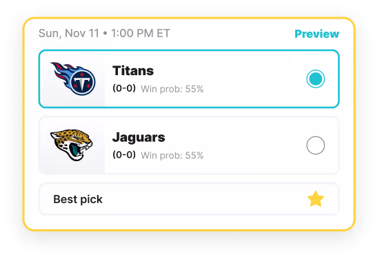 'Best Pick' feature in app